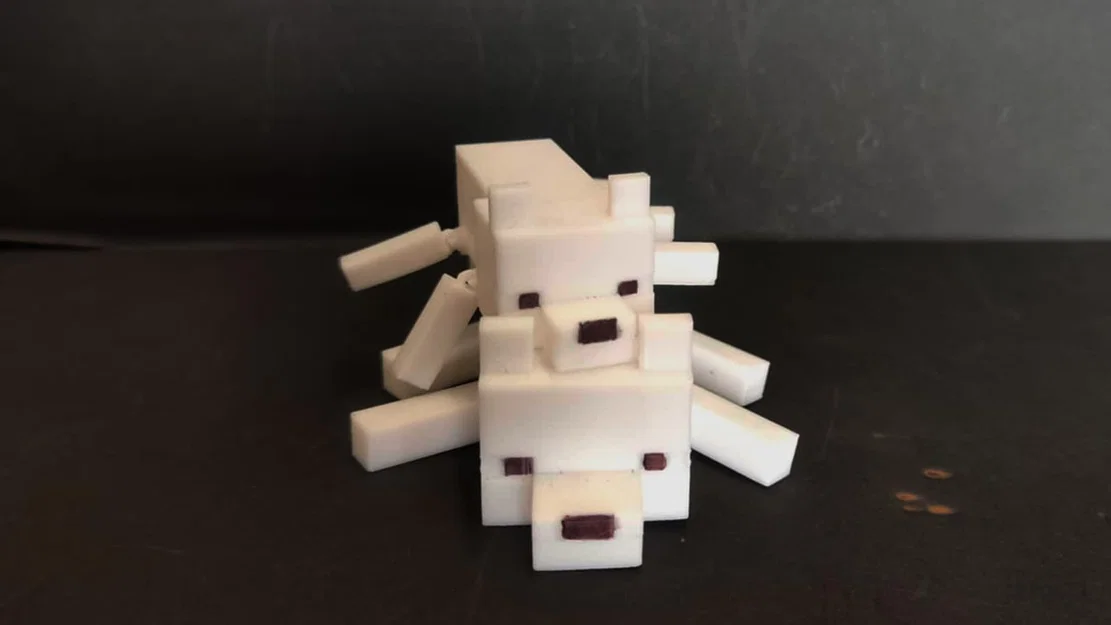 Cáo tuyết Minecraft khớp cử động (Articulated Arctic Fox) - Image 1