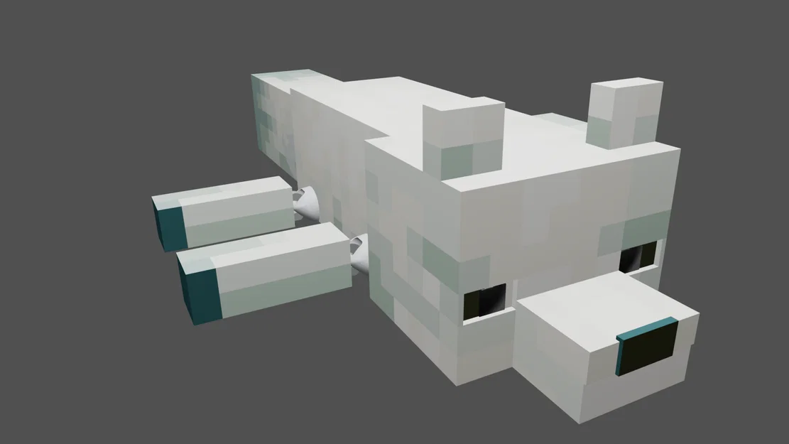 Cáo tuyết Minecraft khớp cử động (Articulated Arctic Fox) - Image 2