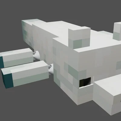 Cáo tuyết Minecraft khớp cử động (Articulated Arctic Fox)