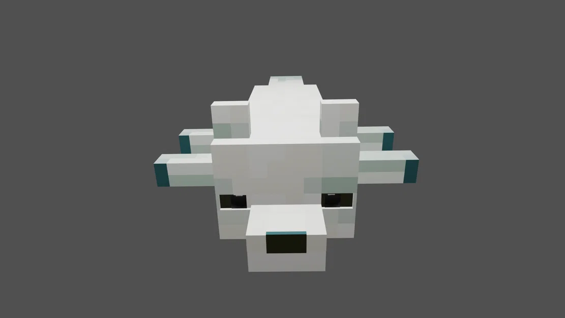 Cáo tuyết Minecraft khớp cử động (Articulated Arctic Fox) - Image 3