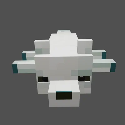 Cáo tuyết Minecraft khớp cử động (Articulated Arctic Fox)