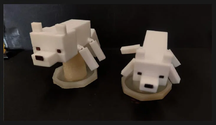 Cáo tuyết Minecraft khớp cử động (Articulated Arctic Fox) - Image 4