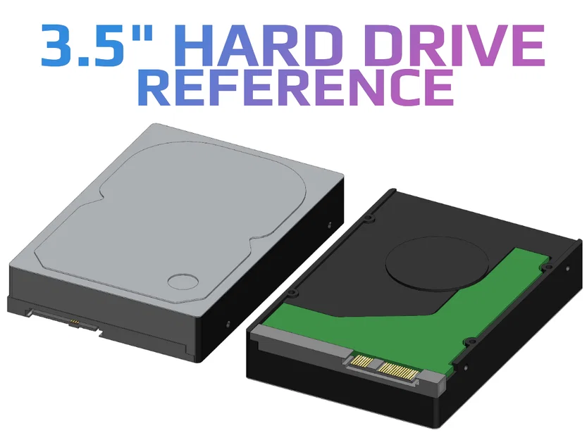 Mô hình tham chiếu ổ cứng 3.5 inch HDD chuẩn xác cho dân DIY - Image 1
