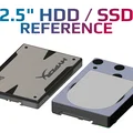 Mô hình 3D tham chiếu ổ cứng HDD/SSD 2.5 inch chuẩn xác - Thumbnail 1