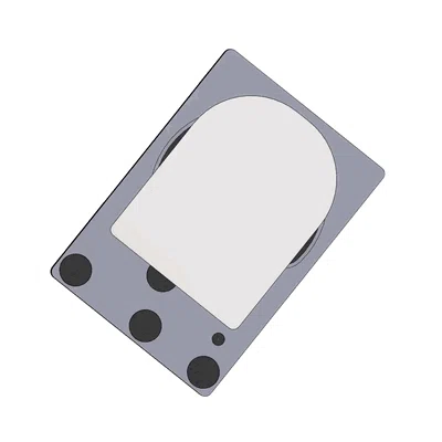 Mô hình 3D tham chiếu ổ cứng HDD/SSD 2.5 inch chuẩn xác