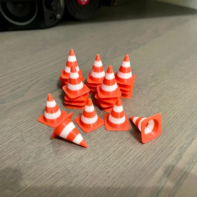 Bộ mô hình cọc tiêu giao thông dạng thẻ (hỗ trợ MMU & đổi màu) tỉ lệ 1:24 và 1:18