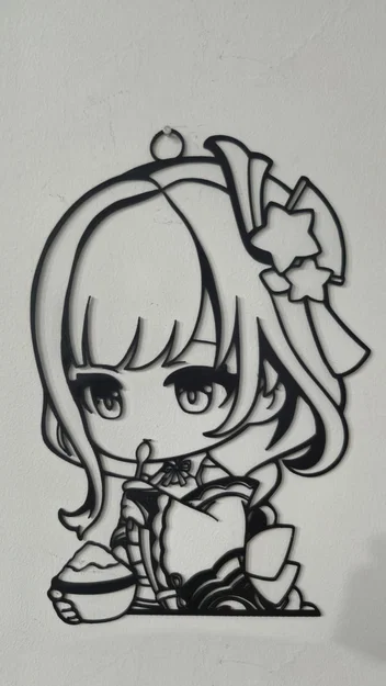 Mô hình trang trí tường Chibi Raiden Shogun (Genshin Impact) cực đẹp - Image 4