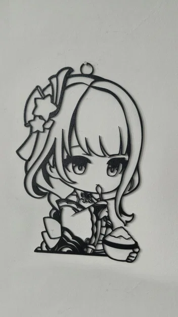 Mô hình trang trí tường Chibi Raiden Shogun (Genshin Impact) cực đẹp - Image 5