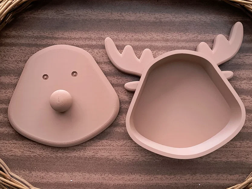 Bát Đựng Đồ Trang Trí Hình Tuần Lộc Giáng Sinh - Image 2