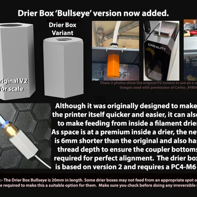 K1 Max/K1/K1C - Phễu nạp nhựa Bullseye