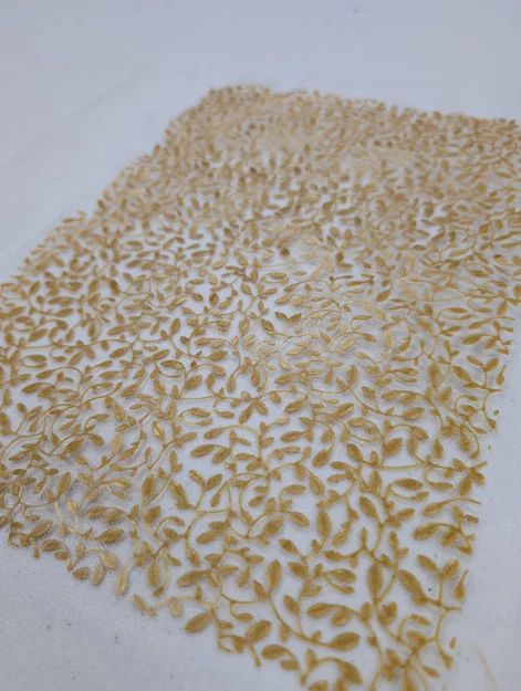 Mẫu họa tiết cành lá (in trên vải) - Image 2