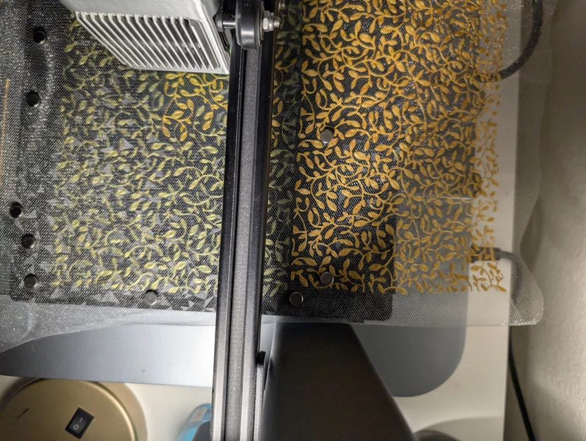 Mẫu họa tiết cành lá (in trên vải) - Image 3