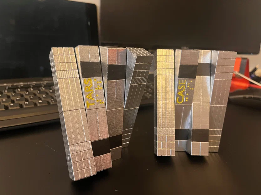 Mô hình robot T.A.R.S linh hoạt (print-in-place) + C.A.S.E, K.I.P.P và P.L.E.X từ Interstellar - Image 8