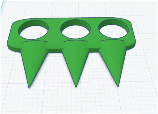 Dụng cụ tự vệ cầm tay 3D thiết kế tối ưu - Image 2