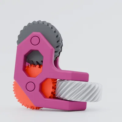 Helical Tri-Gear Fidget - Món đồ chơi bánh răng xoắn độc đáo