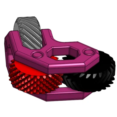 Helical Tri-Gear Fidget - Món đồ chơi bánh răng xoắn độc đáo
