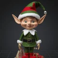 Mô hình 3D chú yêu tinh Elf trang trí Giáng sinh siêu xinh - Thumbnail 1