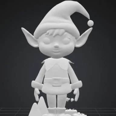 Mô hình 3D chú yêu tinh Elf trang trí Giáng sinh siêu xinh