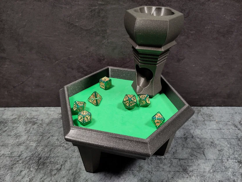 Tháp đổ xúc xắc Table Dice Tower - Phiên bản Lục giác hiện đại - Image 1