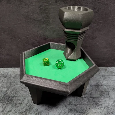 Tháp đổ xúc xắc Table Dice Tower - Phiên bản Lục giác hiện đại