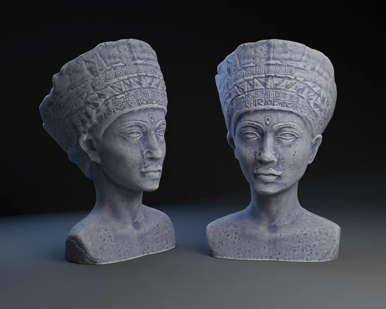 Mô hình in 3D tượng bán thân Nữ hoàng Ai Cập Nefertiti cổ điển - Image 1