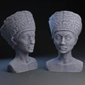 Mô hình in 3D tượng bán thân Nữ hoàng Ai Cập Nefertiti cổ điển - Thumbnail 1