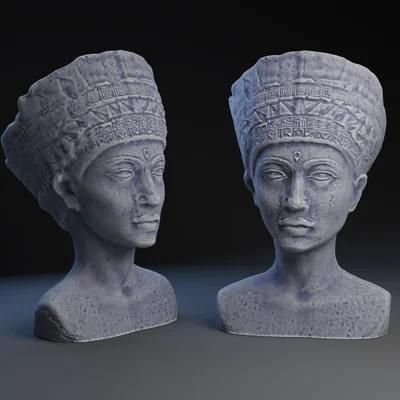 Mô hình in 3D tượng bán thân Nữ hoàng Ai Cập Nefertiti cổ điển