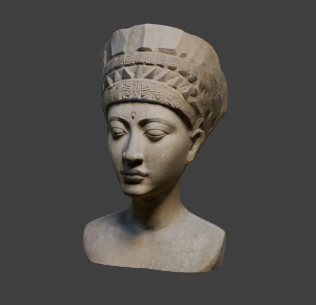 Mô hình in 3D tượng bán thân Nữ hoàng Ai Cập Nefertiti cổ điển - Image 2