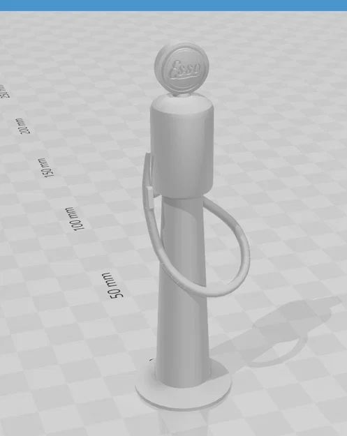 Mô hình trụ bơm xăng Esso những năm 1920 tỉ lệ 1/64 - Image 1