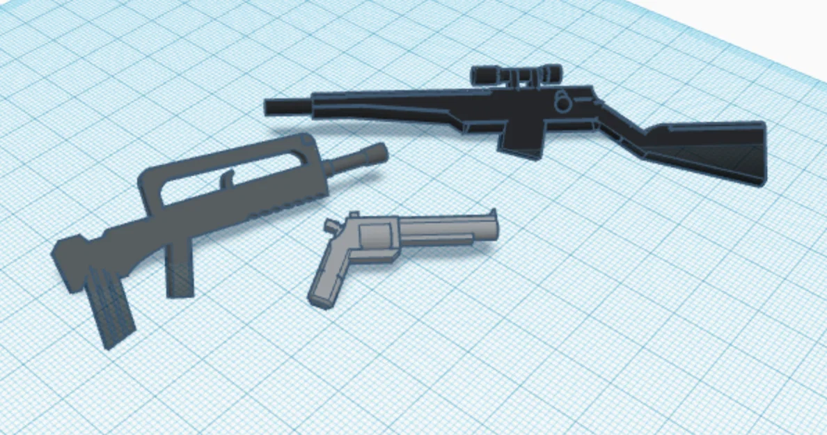 Bộ sưu tập vũ khí Dummy 13 Gun Pack #6 cho mô hình 3D - Image 1