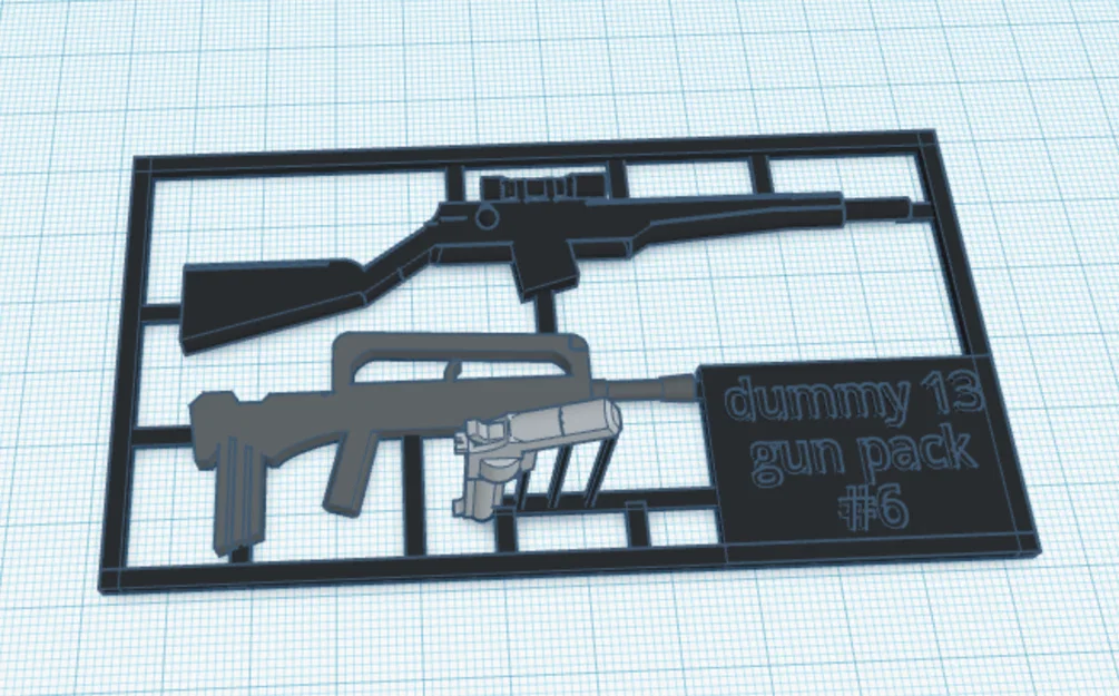 Bộ sưu tập vũ khí Dummy 13 Gun Pack #6 cho mô hình 3D - Image 2
