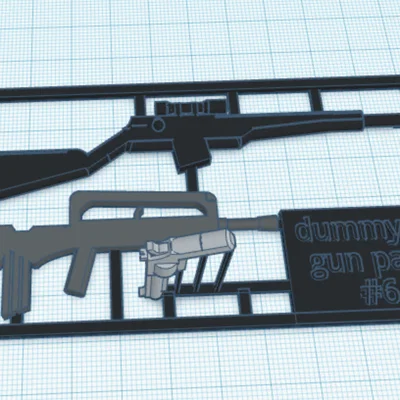 Bộ sưu tập vũ khí Dummy 13 Gun Pack #6 cho mô hình 3D