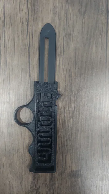 Tay cầm công thái học tích hợp Finger Spinner cho dao Fidget OTF - Image 3