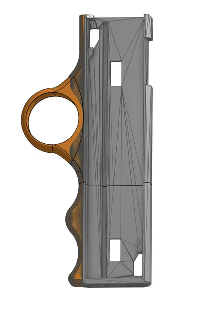 Tay cầm công thái học tích hợp Finger Spinner cho dao Fidget OTF - Image 7