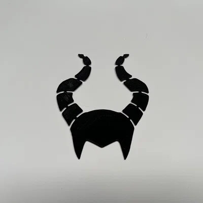 Mô hình tranh treo tường 3D hình sừng Maleficent độc đáo