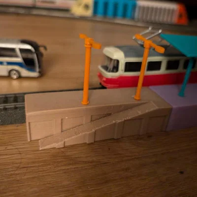 Đường dốc sân ga tàu hỏa H0 1:87, Bahnsteig mit Rampe