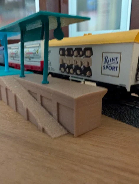 Đường dốc sân ga tàu hỏa H0 1:87, Bahnsteig mit Rampe - Image 6