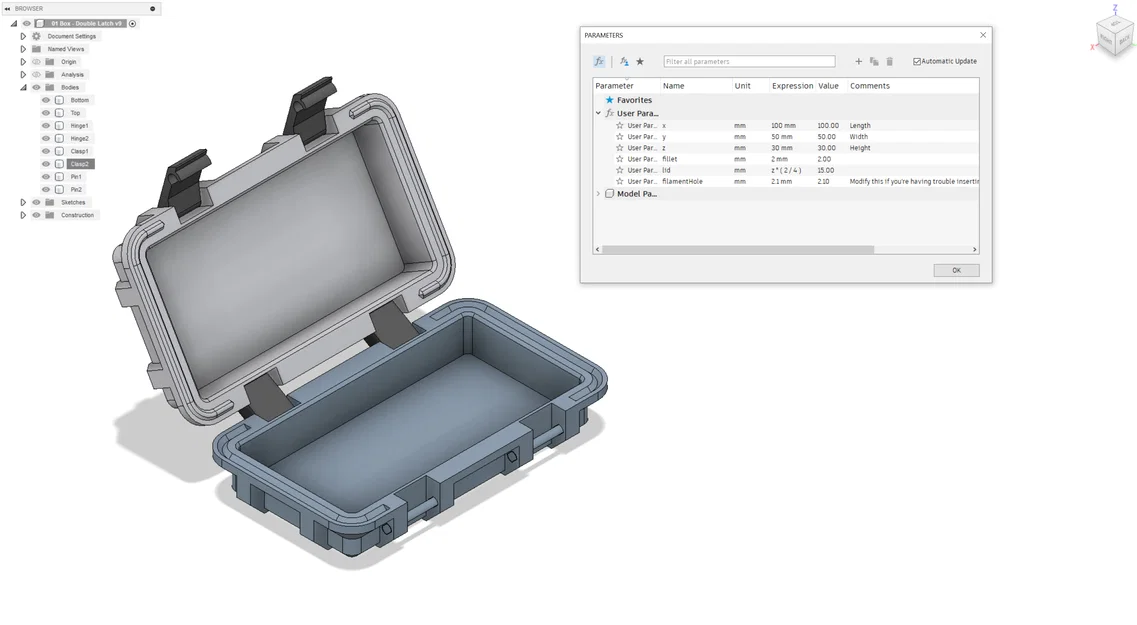 Hộp Tham Số v2 (Khóa Đôi) - Image 1