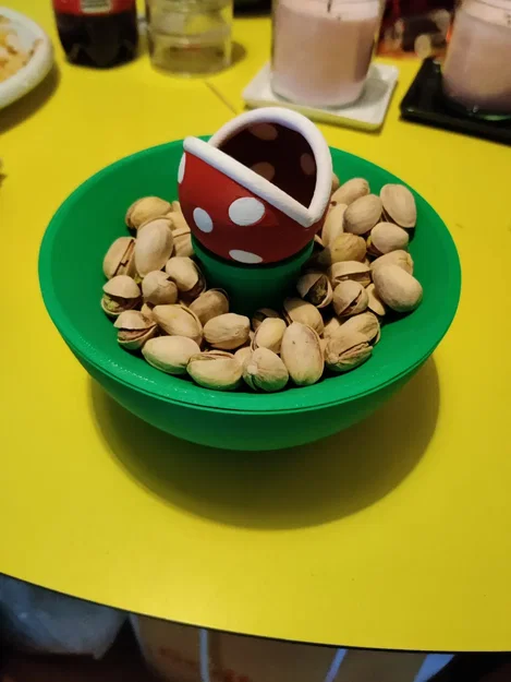 Tô đựng hạt dẻ cười hình Piranha Plant phong cách Mario cực chất - Image 2