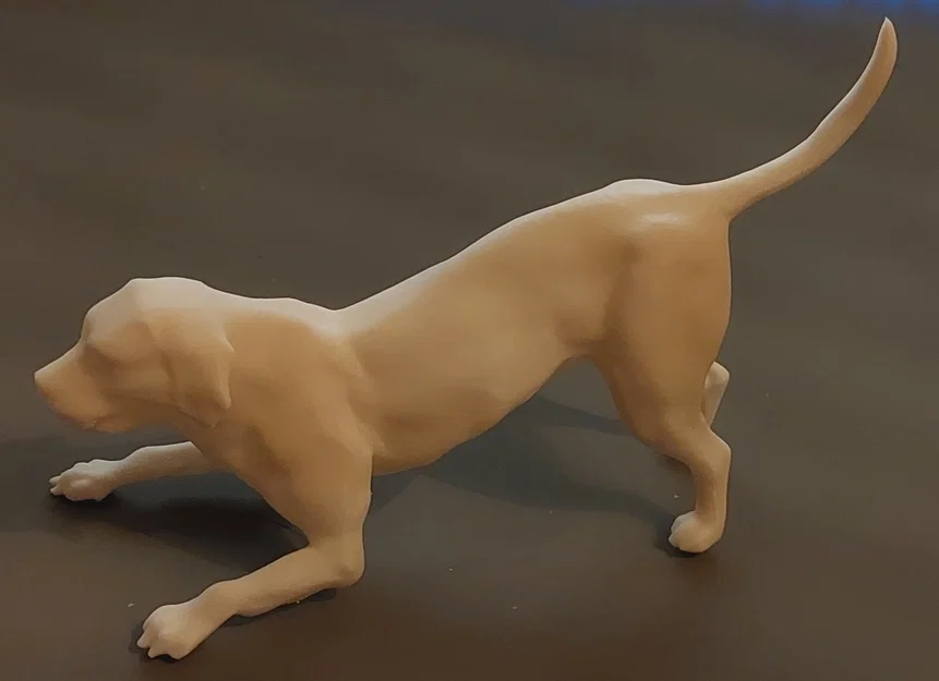 Mô hình 3D chú chó Labrador đang nô đùa - File in 3D sống động - Image 1