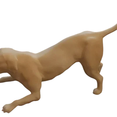 Mô hình 3D chú chó Labrador đang nô đùa - File in 3D sống động