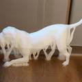 Mô hình 3D chú chó Labrador đang nô đùa - File in 3D sống động - Thumbnail 3