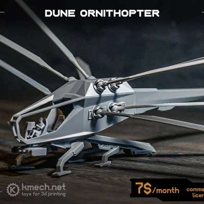 Mô hình 3D Dune Ornithopter có khớp nối - Kích thước 38cm