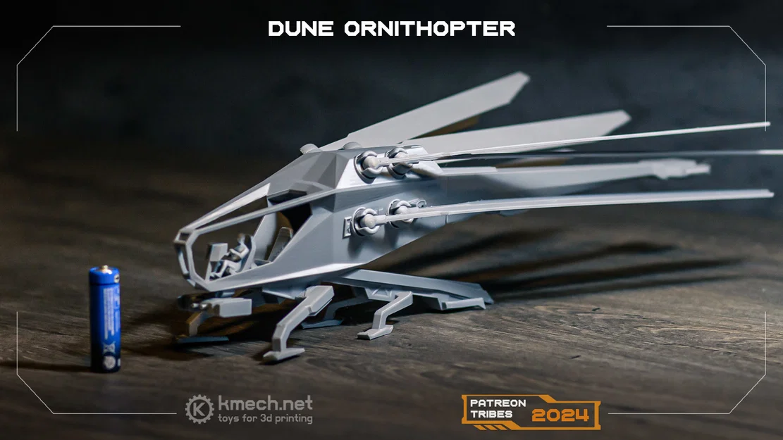 Mô hình 3D Dune Ornithopter có khớp nối - Kích thước 38cm - Image 2