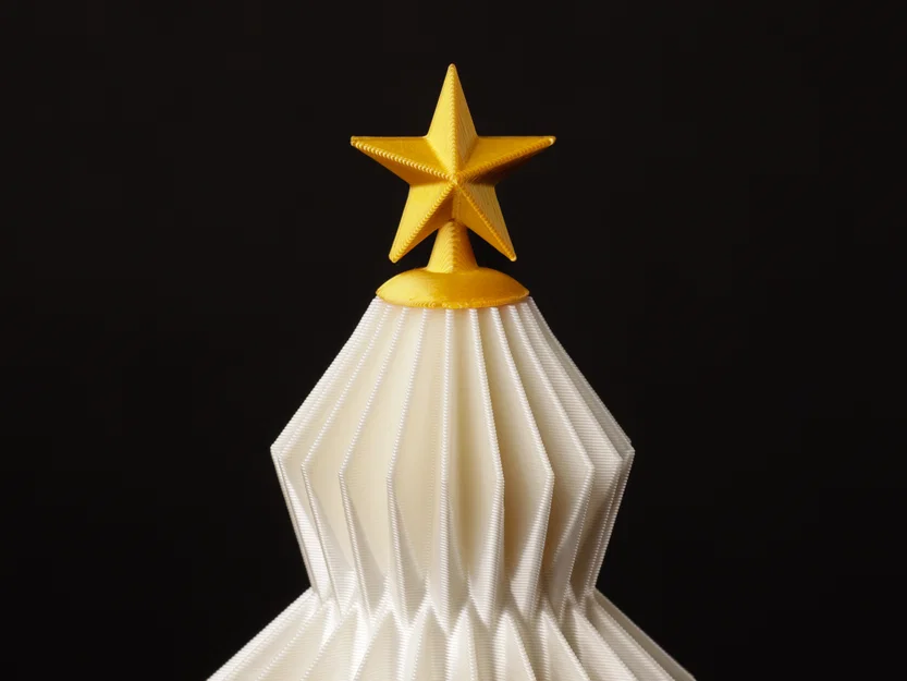 Cây thông Noel hình học phong cách Origami kèm ngôi sao trang trí - Image 2