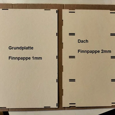 Nhà Xưởng & Gara với Cửa Cuốn Di Động (H0 / 1:87) - Kết hợp Laser Cut & In 3D