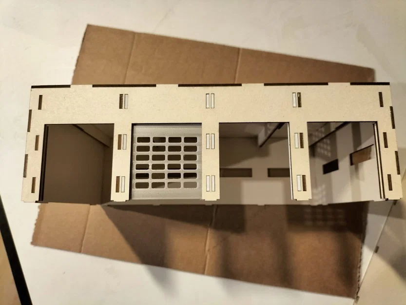 Nhà Xưởng & Gara với Cửa Cuốn Di Động (H0 / 1:87) - Kết hợp Laser Cut & In 3D - Image 17