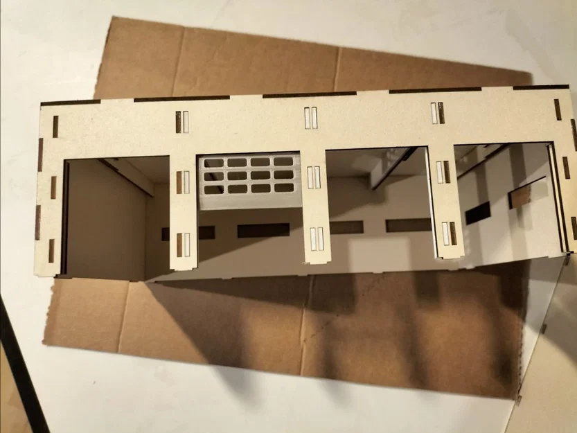 Nhà Xưởng & Gara với Cửa Cuốn Di Động (H0 / 1:87) - Kết hợp Laser Cut & In 3D - Image 18