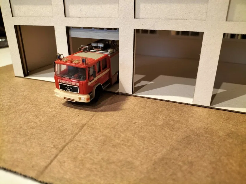 Nhà Xưởng & Gara với Cửa Cuốn Di Động (H0 / 1:87) - Kết hợp Laser Cut & In 3D - Image 19