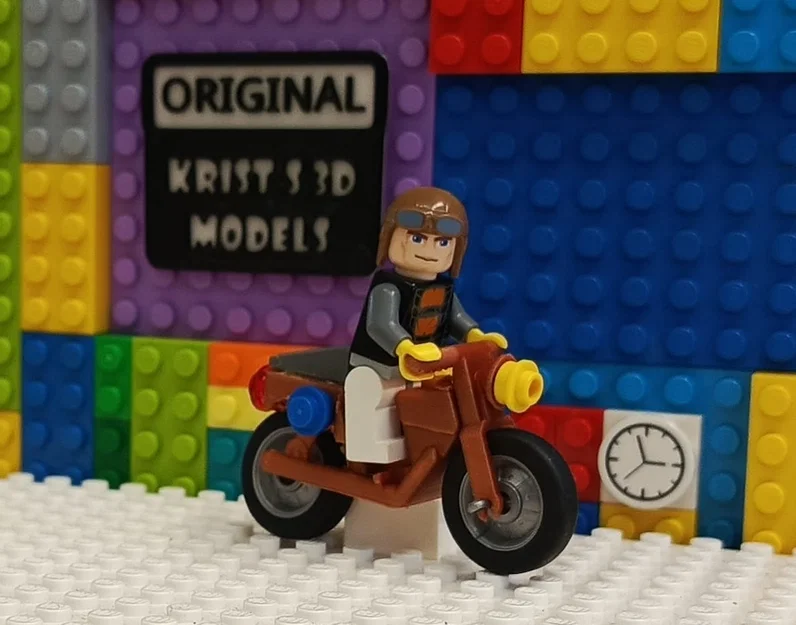 Mô hình xe máy cổ điển (Vintage Motorcycle) cho nhân vật LEGO - Image 2